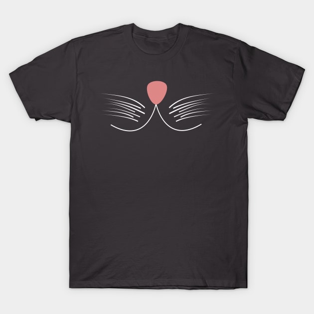 Kitty face, cute cat nose T-Shirt by The Green Path